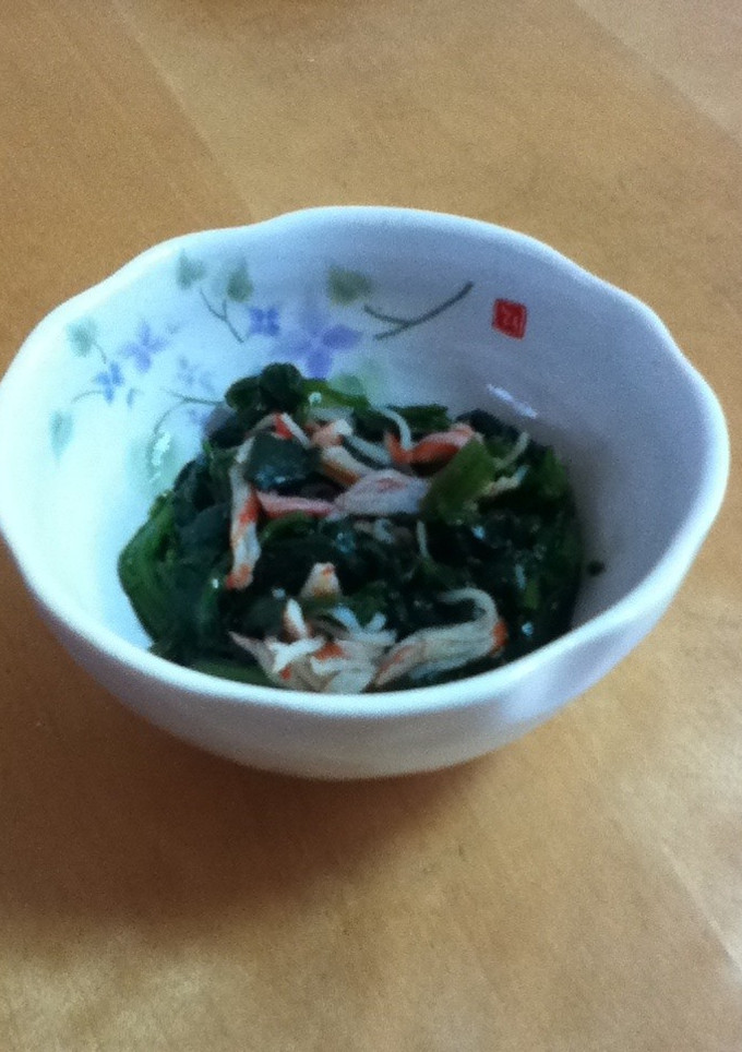ほうれん草とかにかまの和え物☆彡-レシピのメイン写真