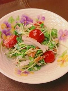 3分でできちゃう!カイワレ大根のサラダ♪-レシピのメイン写真