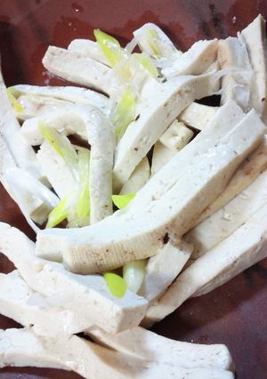 押し豆腐の塩ねぎ炒め-レシピのメイン写真