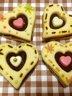 ♥︎バレンタインにサンドクッキー♥︎-レシピのメイン写真