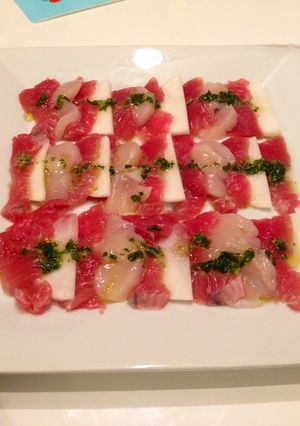 カツオとホタテとかぶのカルパッチョ-レシピのメイン写真