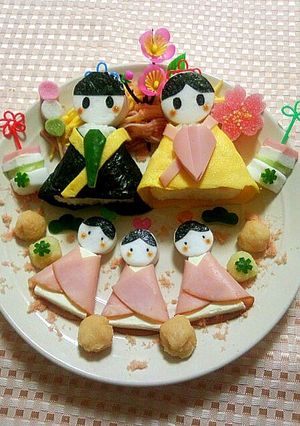 ひな祭り☆ワンプレートお雛様♪お弁当にも-レシピのメイン写真