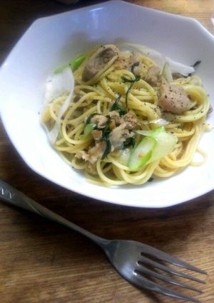 中華風♣豚肉とスタミナ野菜の醤油パスタ-レシピのメイン写真