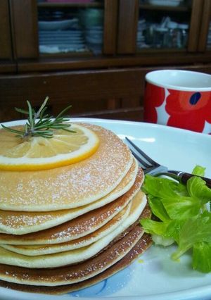 ふわっもちっ♪米粉のパンケーキ-レシピのメイン写真