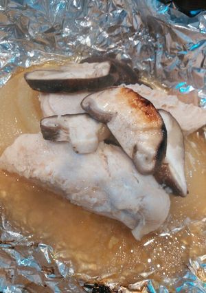 鶏肉きのこ玉ねぎの塩麹バター包み焼き-レシピのメイン写真