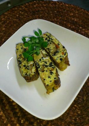 残ったひじき煮付けで美味しい♪厚焼き玉子-レシピのメイン写真
