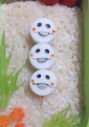 お弁当に☆んふ♪んふ♪白なめこ団子-レシピのメイン写真