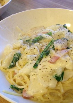 カブとベーコンのスパ☆簡単ホワイトソース-レシピのメイン写真