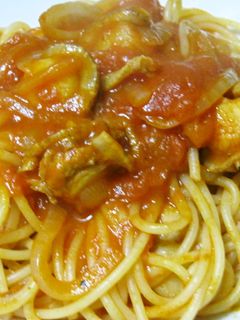 塩麹とベビーホタテのトマトパスタ-レシピのメイン写真