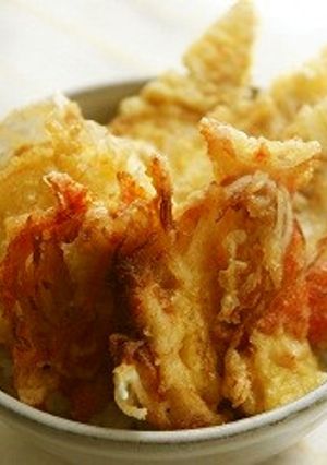 カニカマと春野菜の天丼-レシピのメイン写真