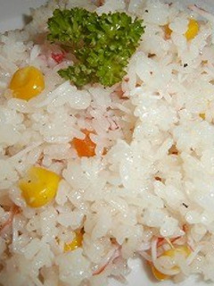 炊飯器で簡単!カニカマピラフ!-レシピのメイン写真
