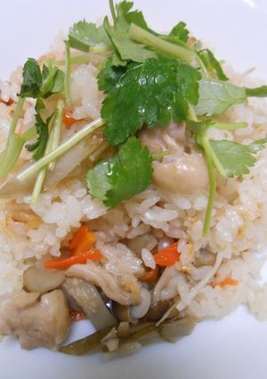 ごぼうと人参と鶏肉の炊き込みご飯-レシピのメイン写真