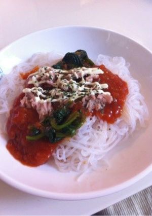 200カロリー/**しらたきパスタ-レシピのメイン写真