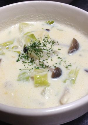 簡単&時短!ヘルシー豆乳スープ-レシピのメイン写真