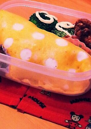 ドット柄オムライス-レシピのメイン写真