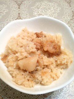 角煮の煮汁で☆美味しい豚角煮炊き込みご飯-レシピのメイン写真