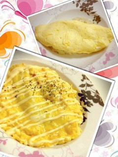 簡単!1人暮らしの時短オムライス♡-レシピのメイン写真