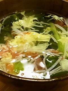 えのき氷でかに玉風スープ-レシピのメイン写真