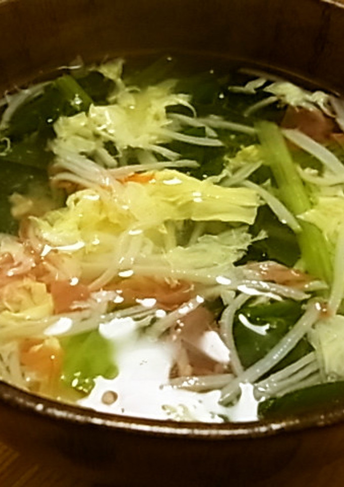 えのき氷でかに玉風スープ-レシピのメイン写真