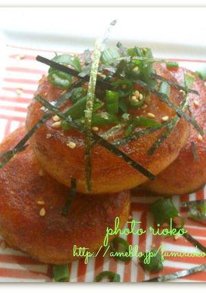 *チーズ入りいももち　バター醤油味*-レシピのメイン写真