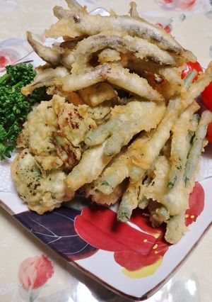 いかなごと野菜の天ぷら-レシピのメイン写真