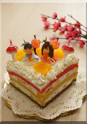 * 桃の節句 ❤ ひな祭りケーキ♬-レシピのメイン写真