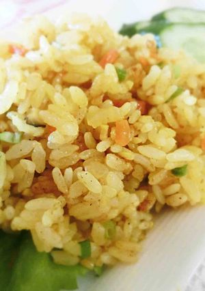 【炊飯器】冷蔵庫の残りでカレーピラフ-レシピのメイン写真