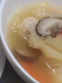 残り野菜で鶏団子のぽかぽか生姜スープ-レシピのメイン写真