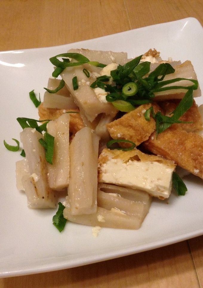 レンコンと厚揚げの炒め物-レシピのメイン写真