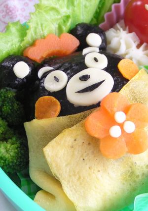 くまモンのお雛様おにぎり♪-レシピのメイン写真