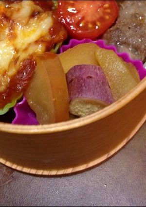 冷凍できるお弁当おかず*おいもとリンゴ*-レシピのメイン写真