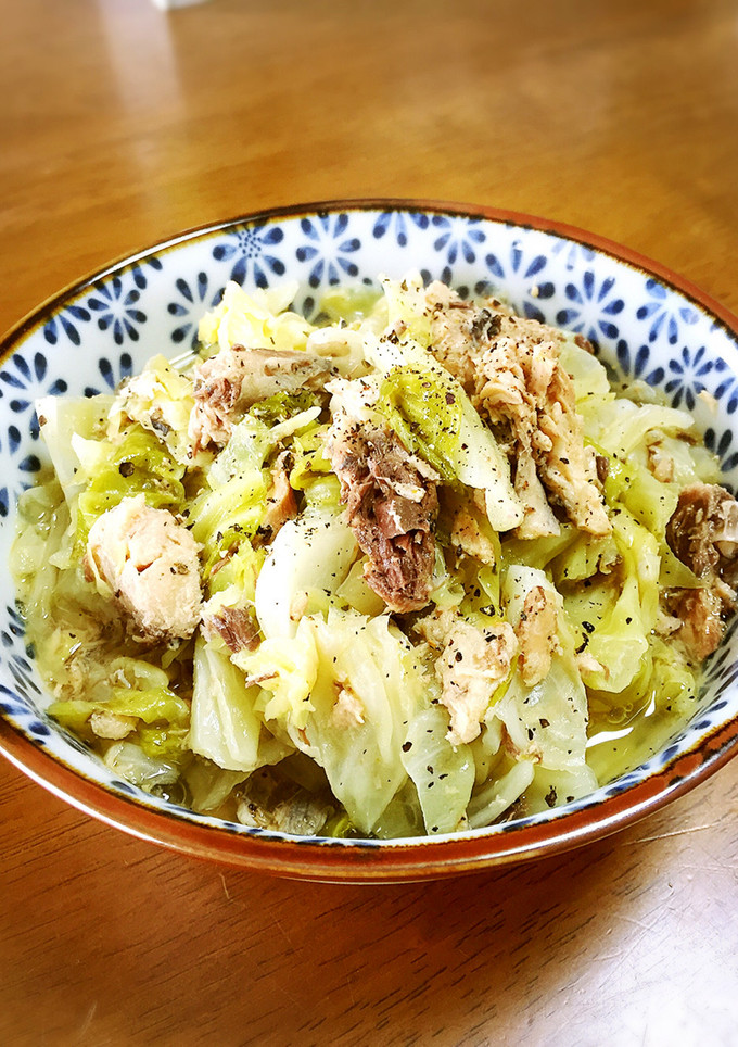 さば缶のさっぱりキャベツ蒸し-レシピのメイン写真