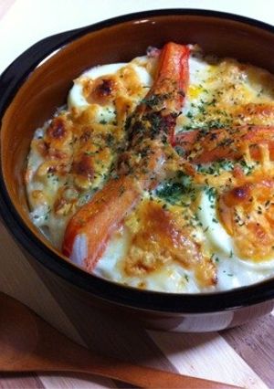 カニカマ☆とろ〜り蟹グラタン-レシピのメイン写真
