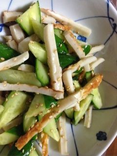 簡単!きゅうりとちくわの和え物☆-レシピのメイン写真