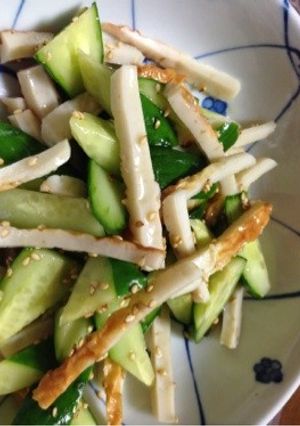 簡単！きゅうりとちくわの和え物☆-レシピのメイン写真