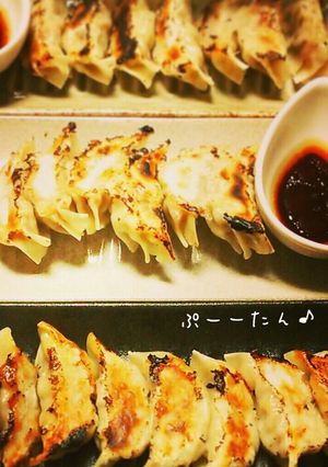 挽肉キャベツ白菜*パリッとやみつき焼餃子-レシピのメイン写真