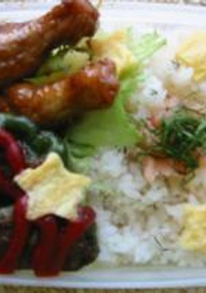 【弁当】　たらこと大葉のさっぱりご飯弁当-レシピのメイン写真