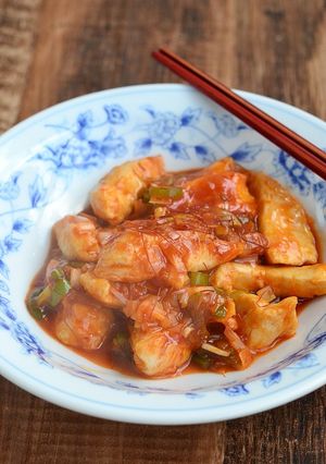鶏むね肉のネギチリソース【作り置き】-レシピのメイン写真