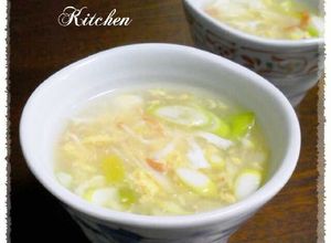 香り箱＊香ばし葱とふんわりたまごのスープ-レシピのメイン写真