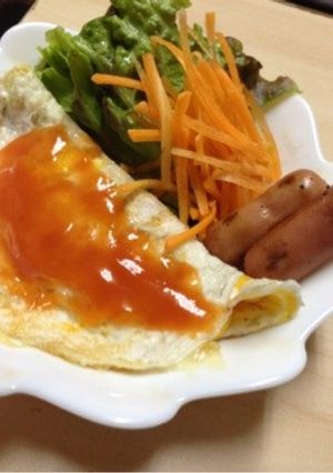 ☆朝ごはんにも☆もちチーズの卵包み焼き-レシピのメイン写真