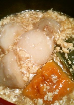 ヘルシー　里芋の豆腐そぼろあんかけ-レシピのメイン写真