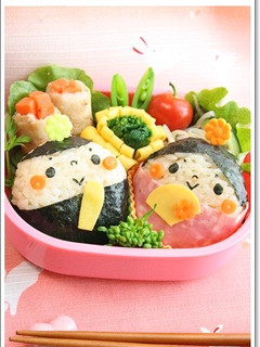 ひな祭りキャラ弁*簡単まんまるお雛様-レシピのメイン写真