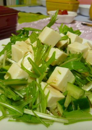 ★和風ドレッシングで豆腐サラダ★-レシピのメイン写真