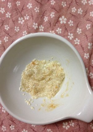 離乳食初期 きな粉バナナの豆腐和え-レシピのメイン写真