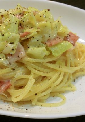 おひとりランチ…クリームチーズパスタ-レシピのメイン写真