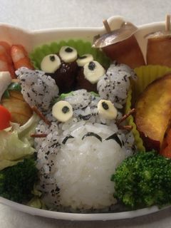 トトロキャラ弁-レシピのメイン写真
