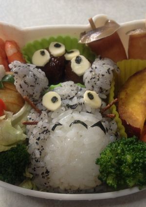 トトロキャラ弁-レシピのメイン写真