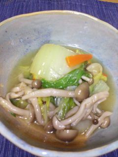 白菜とキノコの餡かけ-レシピのメイン写真