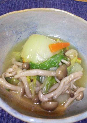 白菜とキノコの餡かけ-レシピのメイン写真