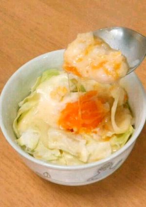 とろ～り♪キャベたまご飯♡-レシピのメイン写真